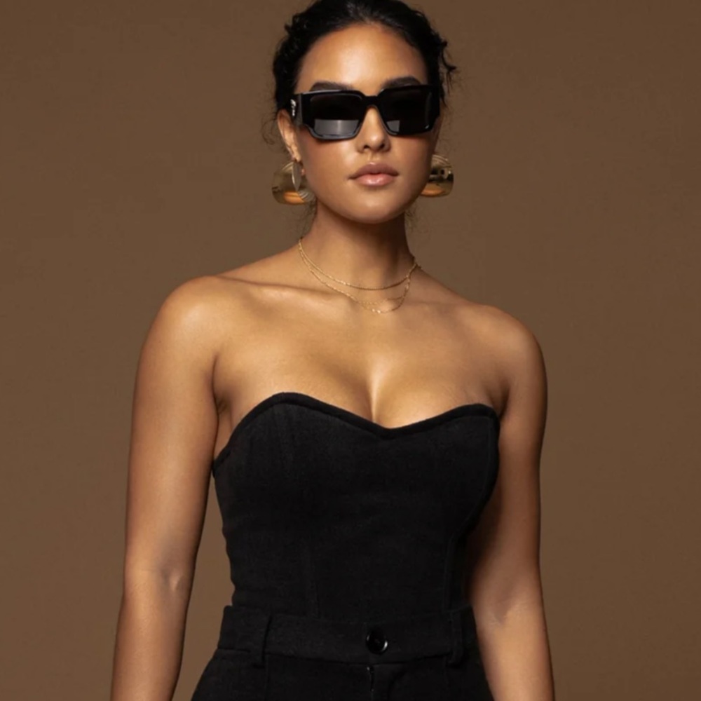 Jluxlabel black all you need woven corset